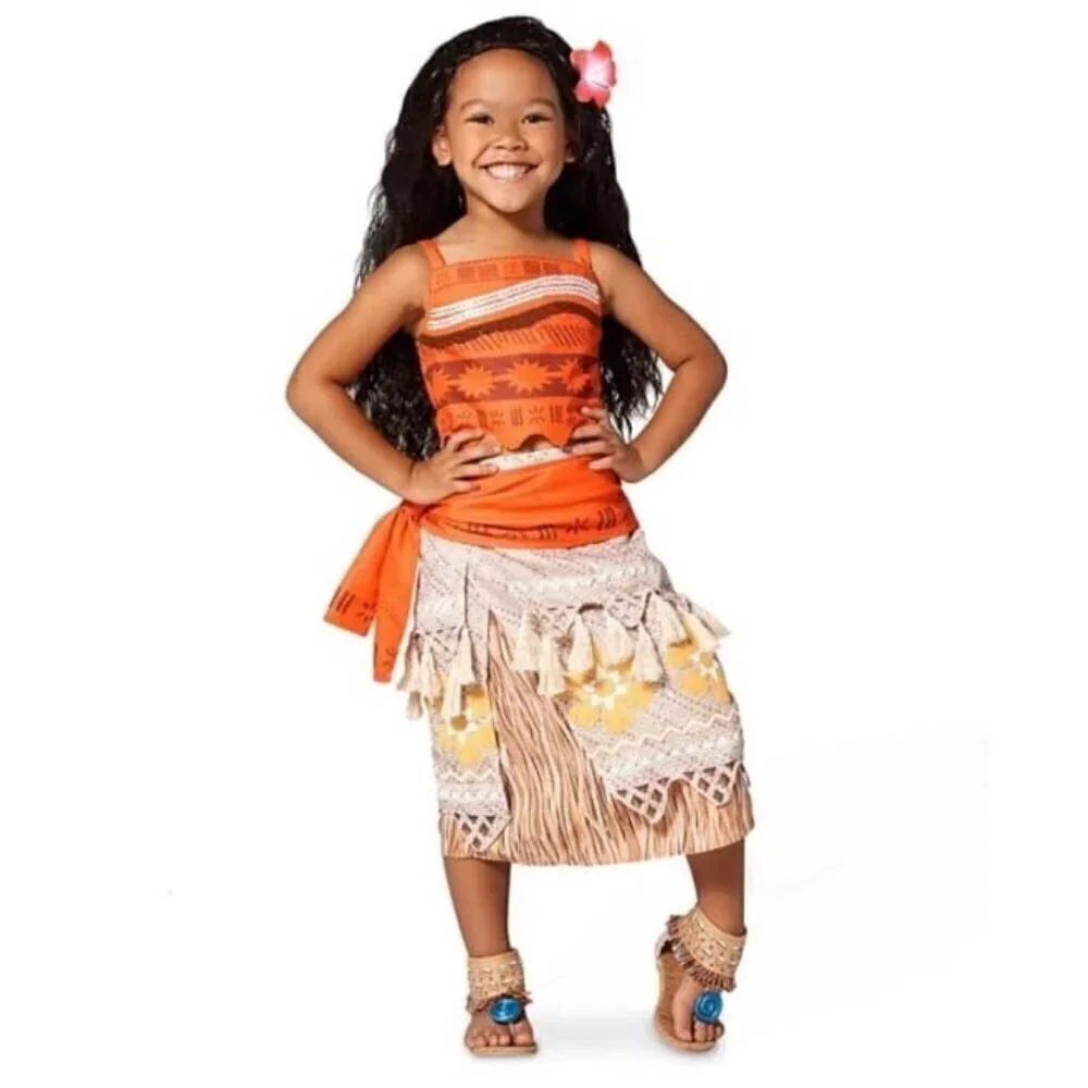 Disney Moana Costume set outfit, shoes and toy